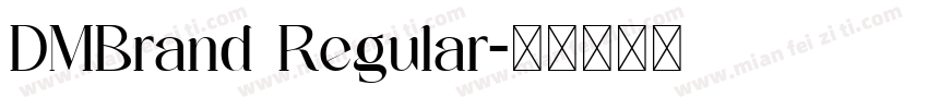 DMBrand Regular字体转换